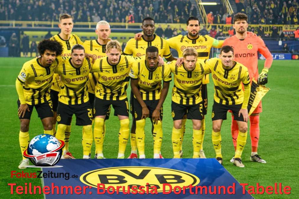 teilnehmer: borussia dortmund tabelle