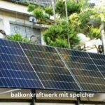Balkonkraftwerk mit Speicher